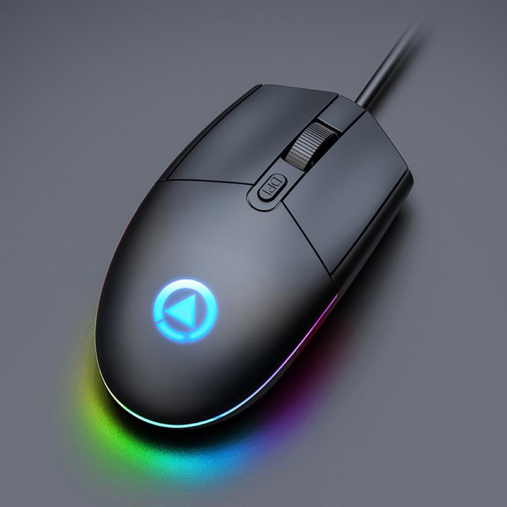Ergonomische bedrade gamingmuis met 7 led-achtergrondverlichting, optische usb-computermuis, gamermuis, compatibel met pc, laptop, desktopcomputer