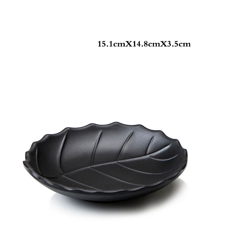 Keukengerei Set Creatieve Zwarte Food Grade Plastic Botplaat Persoonlijkheid Sushi Fruit Dessertbord Restaurant Keukenschotel: green