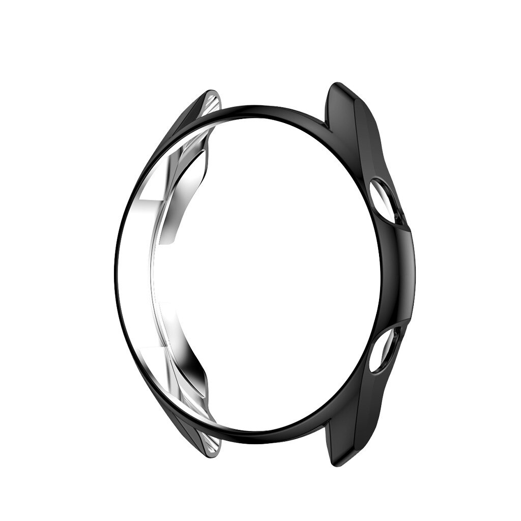 Ultra Thin PC All-Around Screen Protector For Samsung Galaxy Watch Active 3 45mm Anti-scratch Anti-fingerpint Screen Protector: Black