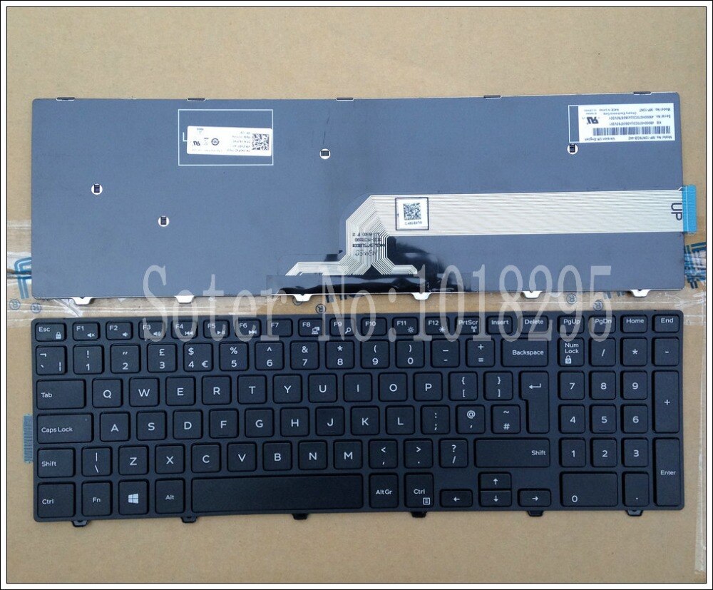 Uk Black Laptop Toetsenbord Voor Dell Inspiron 15-3000 5000 3541 3542 3543 5542 3550 5545 5547 15 -5547 15-5000 15-5545 17-5000