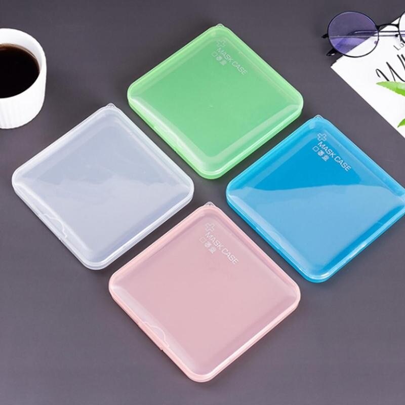 1pc boîtes magasin masques jetable masque boîte de rangement Portable Pp joint médecine boîte anti-poussière boîte de rangement pour stocker masques boîte de support