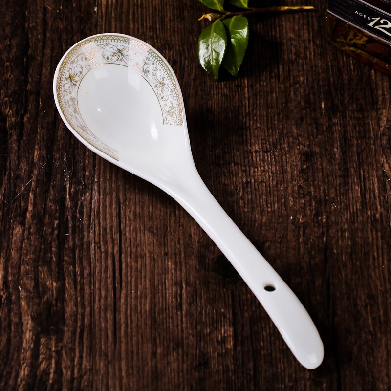 [Jingdezhen] single pack big spoon ceramic bone china tableware matching spoon