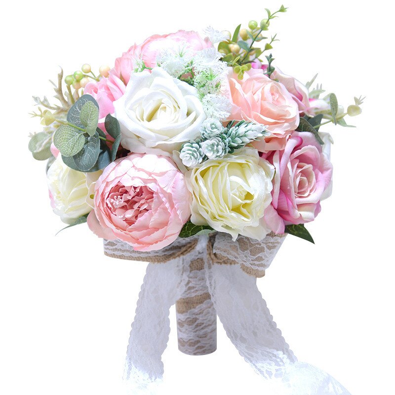 Accesorios Multicolor para ramos de flores de boda, decoración de flores atada a mano, suministros para , accesorios de photoraph