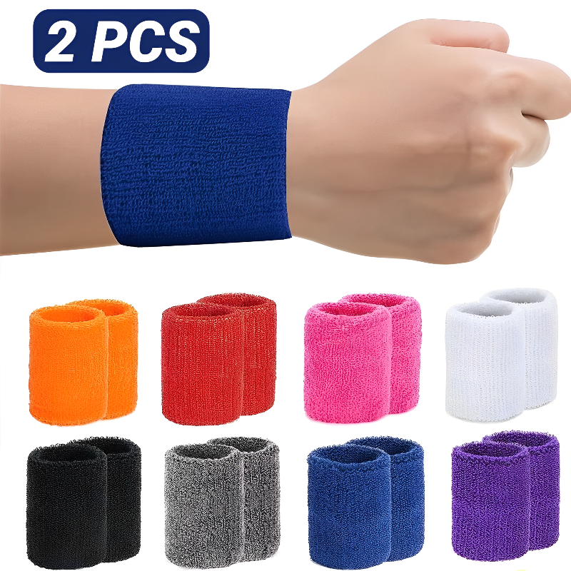 8 × 10cm håndklæde sportsarmbånd tennis svedbånd håndledsbeskytter til basketball volleyball padel fitness svedbånd wrap padel manchet