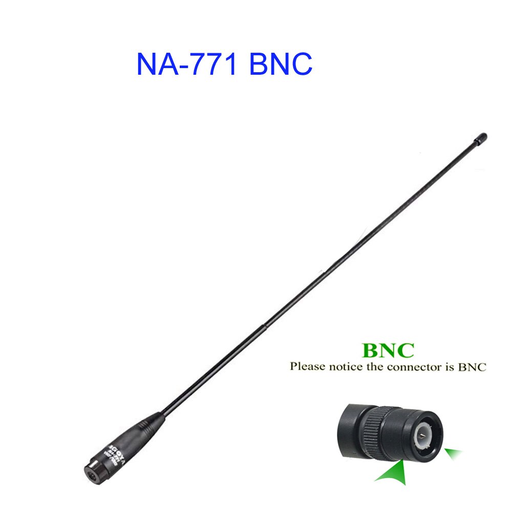 100% Original Nagoya NA-771 SMA mâle ou SMA femelle ou BNC double bande antenne pour BaoFeng Yaesu WouXun TYT talkie-walkie: NA-771-BNC