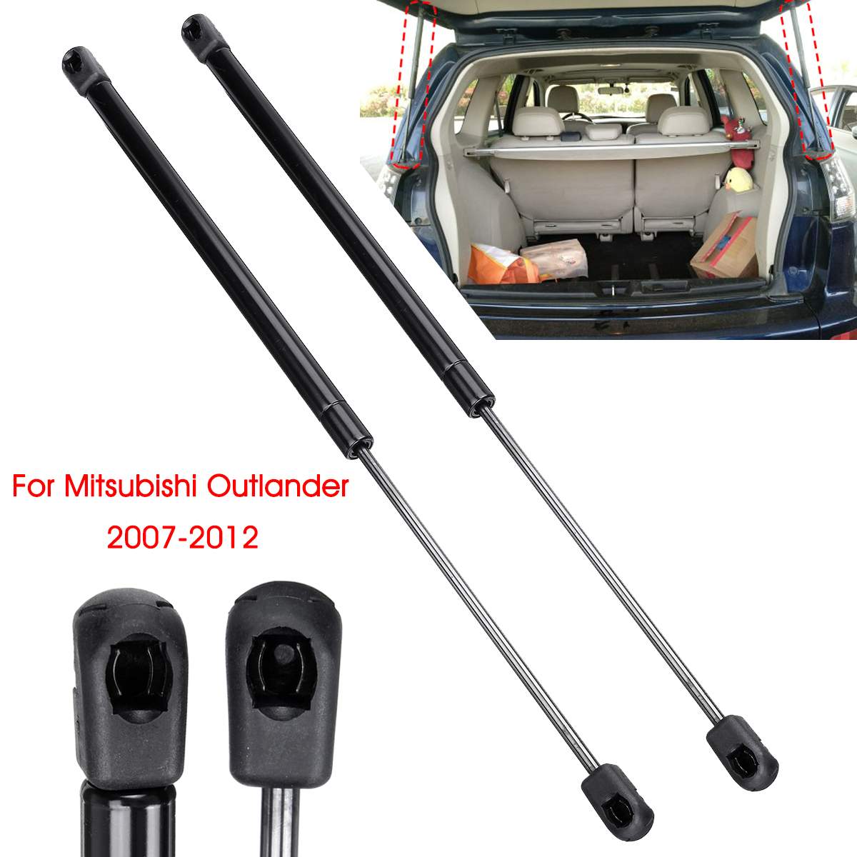 1 Paar Car Rear Trunk Hood Lift Ondersteunt Props Rod Arm Schokken Strut Bars Voor Mitsubishi Outlander 2007 5802A008 5802A007