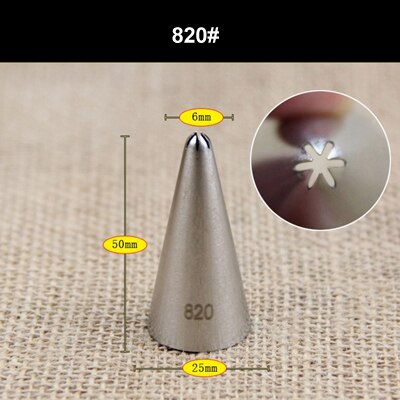 Medium Bloem Tips Rvs Icing Piping Nozzles Cake Decorating Pastry Tip Sets Cupcake Gereedschap Bakvormen: 820