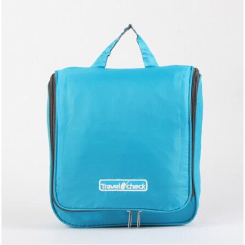 Accessoires de voyage sac cosmétique grande capacité toilette maquillage étanche paquet de bain poche suspendue rangement tri organisateur: Blue