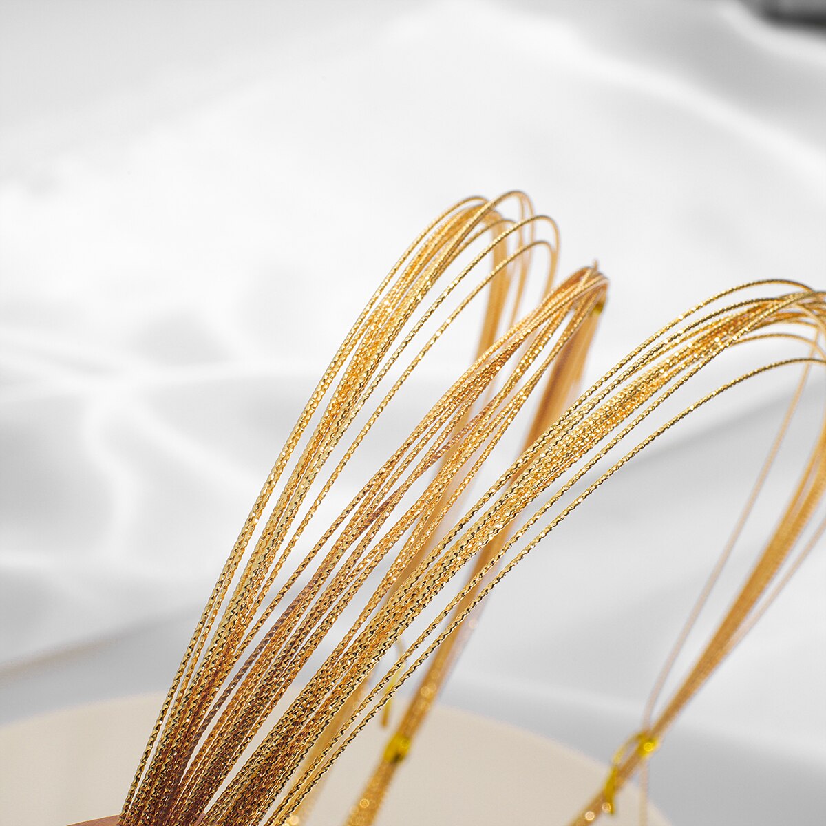 1Meter 18KGold Plating Copper Beading Wire Cord String for Diy Winding Necklace Bracelet Jewelry Finding Craft Making Accessory