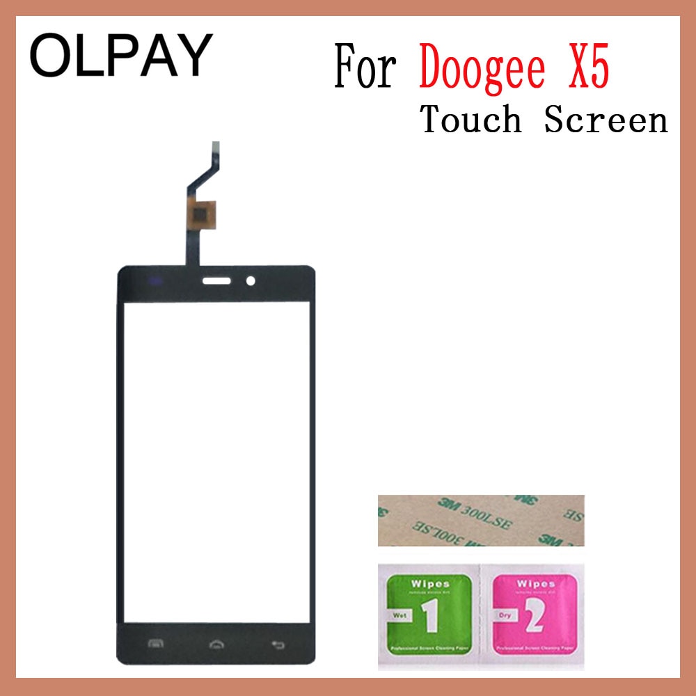 5.0'' inch Mobile Phone Touch Screen For Doogee X5 / Doogee X5 Pro Touch Screen Digitizer Panel Front Glass Lens Sensor Tools