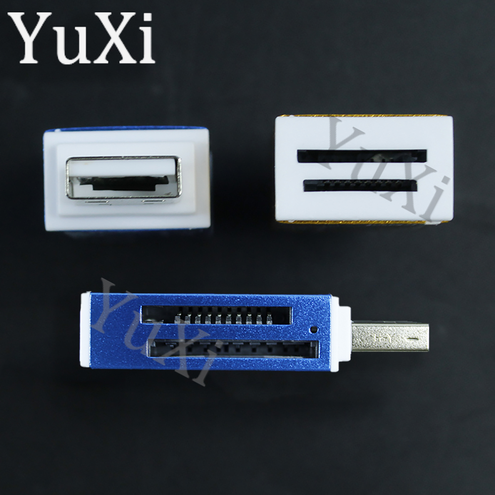 Lector de tarjetas USB 2,0, lector de tarjetas multimemoria todo en 1 para SD TF MS M2, adaptador de tarjeta SDHC, enchufe para ordenador portátil, PC de escritorio, 1 ud.