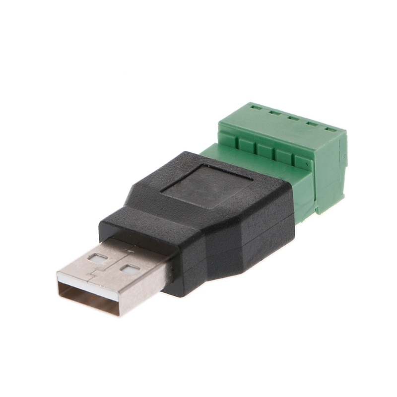 Usb 2.0 tipo um macho/fêmea a 5p parafuso com conector terminal da tomada do protetor