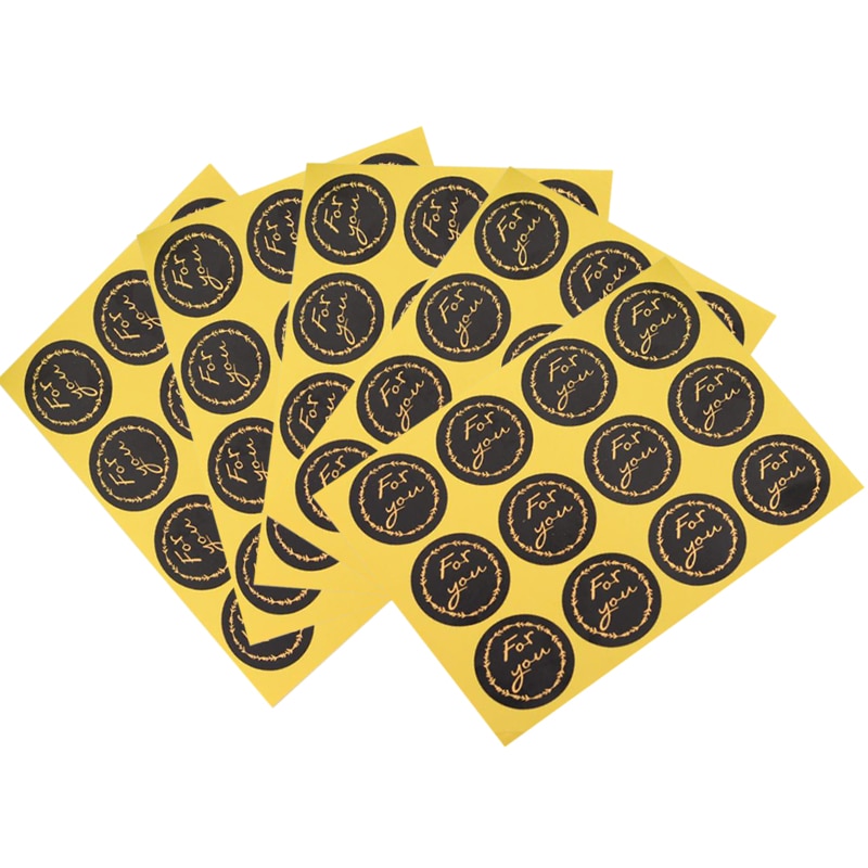 120 Stks/partij 35 Mm Zwarte Cirkel Brozing Afdichting Stickers Voor U Serie Seal Sticker Zelfklevende Sticker Diy handgemaakte Deco