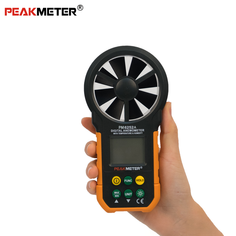 Protmex Digital Anemometer/Air Volume with LCD Screen and Backlight MS6252A Digital Anemometer Handheld LCD Electronic Wind