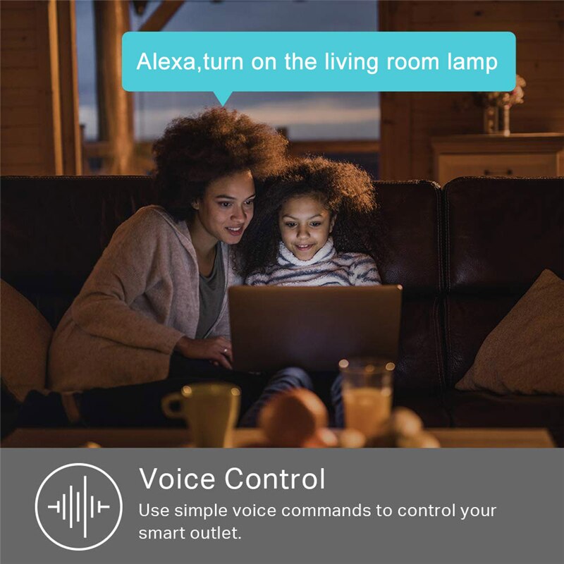 Zigbee Smart Power Strip 10A UK Smart Power Bar Multiple Outlet Extension Cord with 2 USB and 4 AC Plugs by Tuya