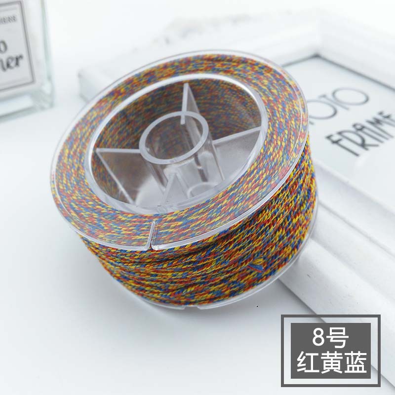 30M bawełniany przewód nylonowy 1.2mm chińnarty węzeł makrama przewód koraliki na nitkach ciąg DIY pleciona bransoletka tworzenia biżuterii DIY frędzle