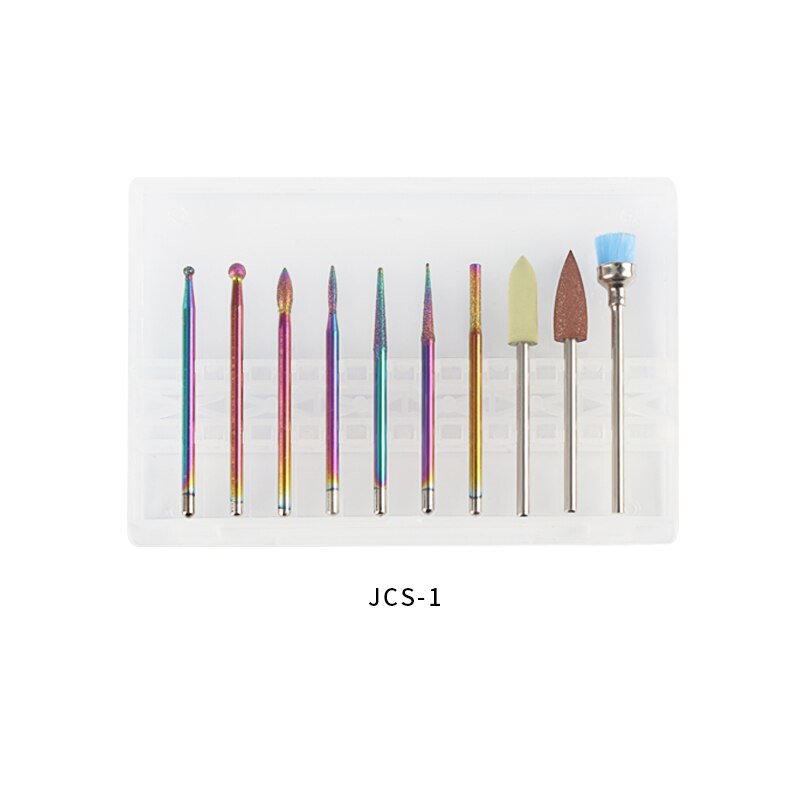 1 Set Nail Grinding Head Milling Manicure Tungsten Steel Cutter for Pedicure Machine Sander Drill Bit Set Electric Tools: 1