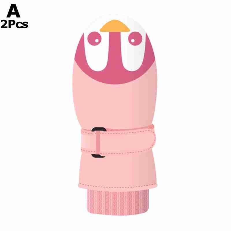 Skiën waterdichte skihandschoenen kinderen cartoon handschoen ademend skiën haaien warmste winter voor kinderen snowboardhandschoen  u9 e 9: A