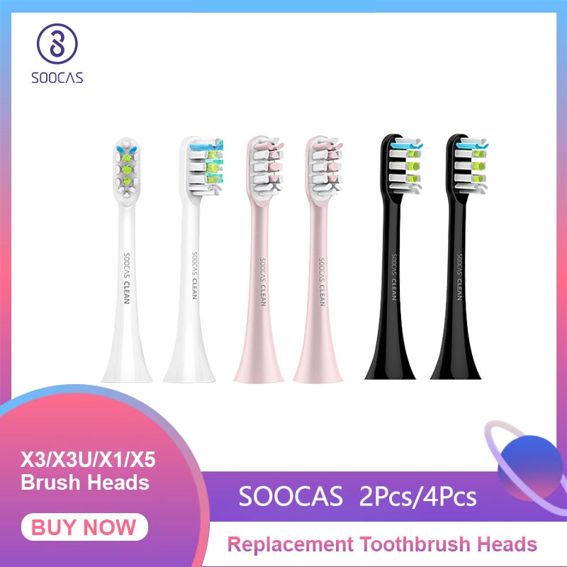 Soocas X3U X5 X3 V1 Tandenborstel Hoofd Originele X3U Tandenborstel Vervanging Hoofd Sonische Opzetborstels