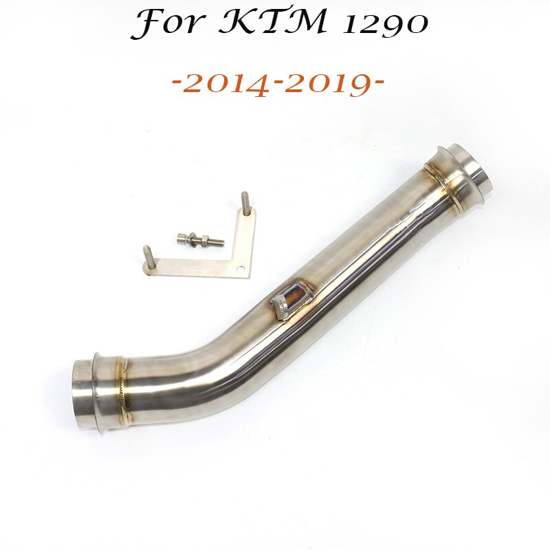 Mid Link Pijp Motorfiets Uitlaat Roestvrij Eliminator Down Pipe Uitlaat Voor Ktm 1290 Super Duke R