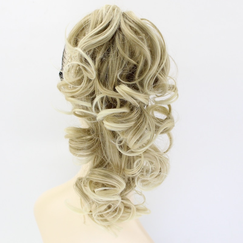 JOY&BEAUTY 12inch Curly High Temperature Fiber Synthetic Hair Pony Tail Hairpiece Clip In Hair Extensions Claw Ponytail 6 color