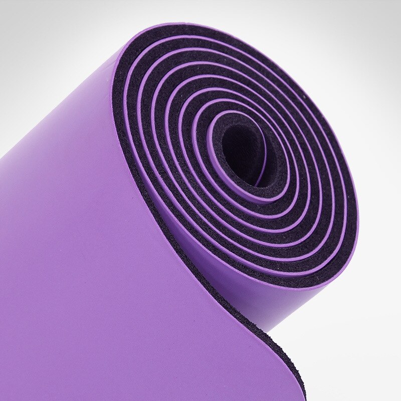 Position Line More Longer Natural Rubber Non-Slip Tapete Y oga Su ede Fabric Lose Weight Exercise Mat Fitness Yoga Mat