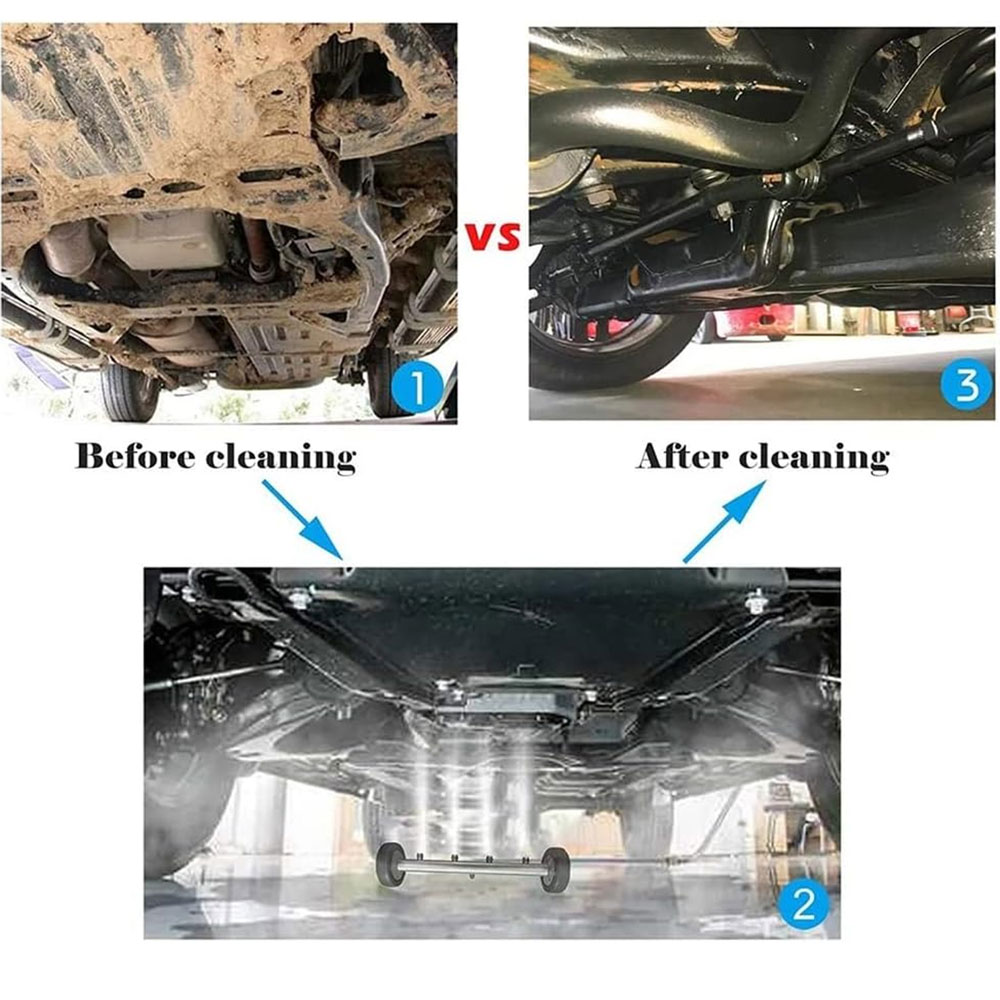 Limpiador de chasis, escoba de agua, lavado de Chasis de coche para Karcher/Parkside/Black Decker, lava la parte inferior de las boquillas de lavado del coche