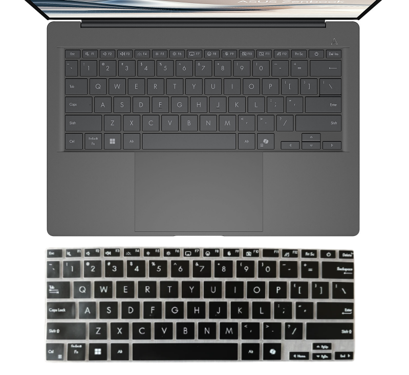 Silicone Laptop Keyboard Cover Skin Protector For ASUS Zenbook A14 OLED UX3407 UX3407Q UX3407QA UX 3407 QA 14 inch