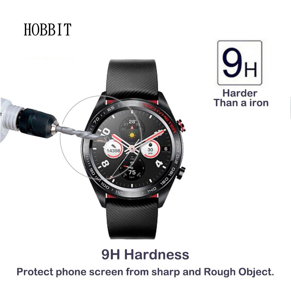 2 Pack 0.3mm 2.5D Gehard Glas Screen Protector Voor Huawei Honor Horloge Magic Smartwatch Screen Guard Beschermende LCD Film