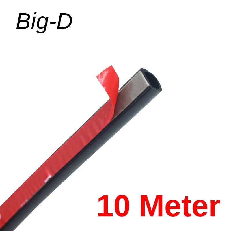 Cawanerl big-d autodeur motorkap afdichtingsstrip rubber tochtstrip zelfklevende afdichtingsstrip randafwerking geluidsisolatie anti-stof: 10 meter