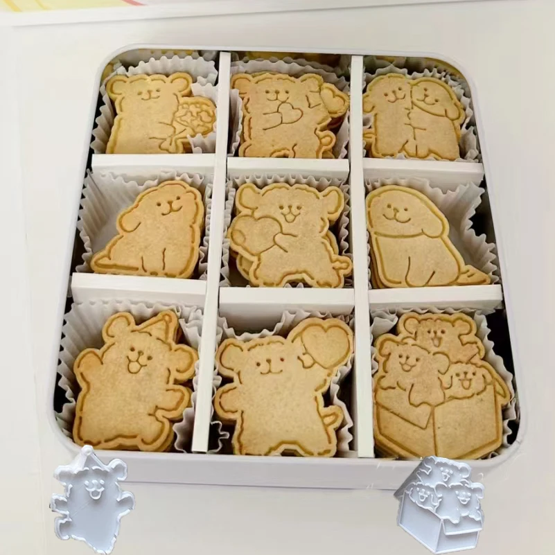 Nette Bär Fondant Kuchen bilden Keks Cookie Kolben Schneider für freundlicher Sugarcraft Kuchen Dekorieren Backen Werkzeuge Küche Spielereien