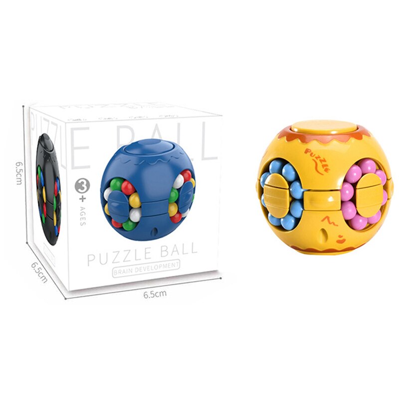 Meerdere Functies Fidget Spinner Gyro Verlicht Stress En Angst Speelgoed: YELLOW