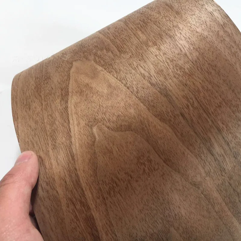 1 rulle 230cm naturliga svarta valnötsfaner tunna handgjorda gör-det-själv massiva trädekorationspaneler högtalarskinn renovering