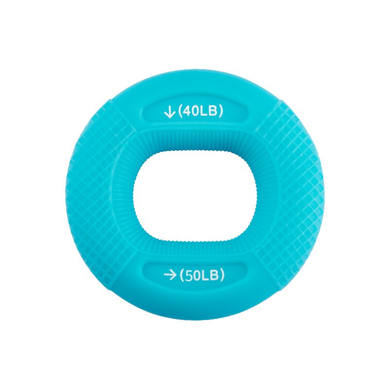Anillo de agarre de mano ajustable de silicona, expansor de entrenamiento de fuerza y agarre, anillo de goma, entrenamiento de potencia muscular, ejercicio, gimnasio, Fitness: Blue