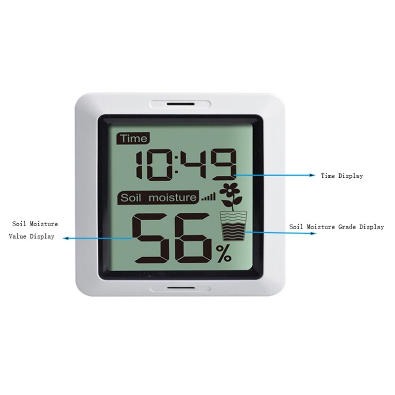 WH0291 Soil Moisture Tester Plant Soil Moisture Sensor Meter with Digital LCD Display for Garden Lawn Potted Plant Care Indoor