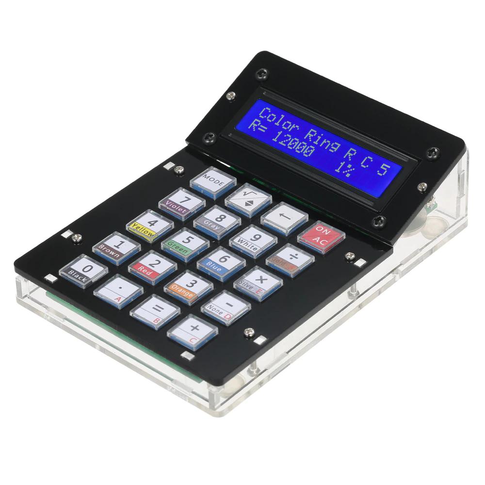 DIY Rekenmachine Teller Elektronica Kit met Acryl Case LCD Display multifunctionele Elektronische Rekenmachine Teller Computing