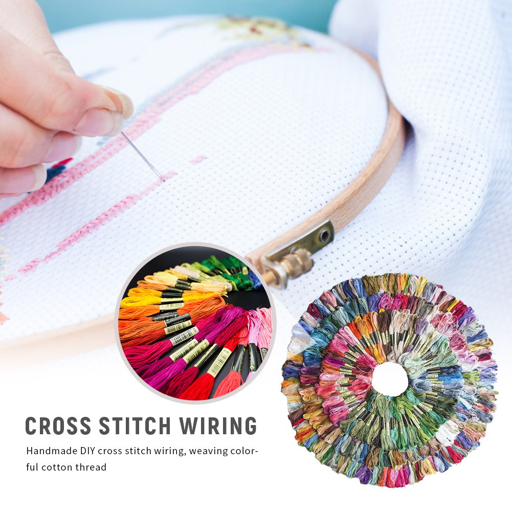 447 Pieces Cross Stitch Threads All Different Color Embroidery Thread Skeins Craft Dofferent Color Thread 7.8 meters