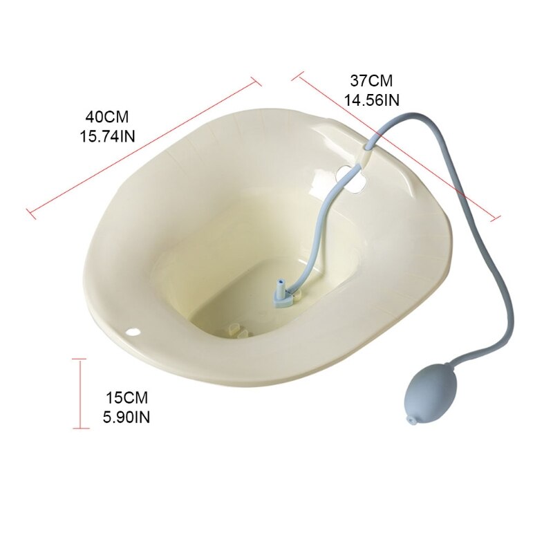 Sitz Bath for Toilet Seat Large capacity Postpartum Care Basin Portable Basin for Hemorrhoids for Cleanse &amp;