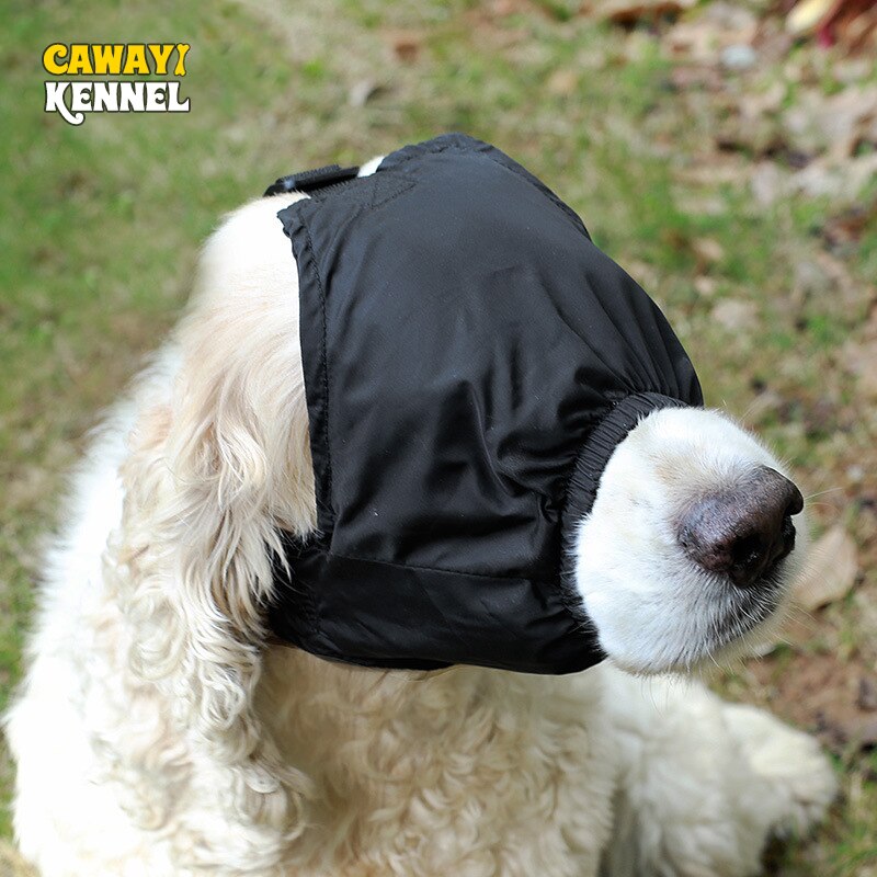 Cawayi Kennel-mascarilla de parche para ojos estable para mascotas, perros y gatos, artefacto de descompresión antiexcitación, alivia el mareo del perro, accesorios