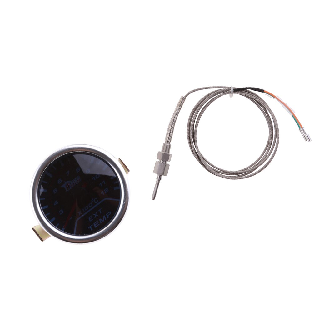 Motor Auto Sport 2" Inch 52MM EGT Exhaust Gas Temperature Gauge Smoke Lens