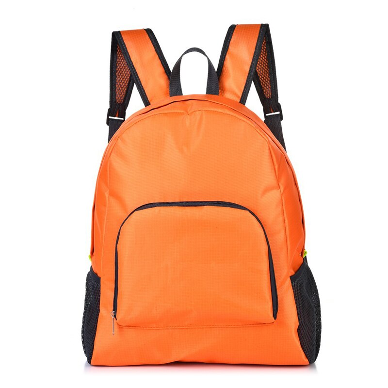 Mochila plegable de viaje impermeable, mochila escolar para deportes al aire libre, senderismo, BHD2: Orange