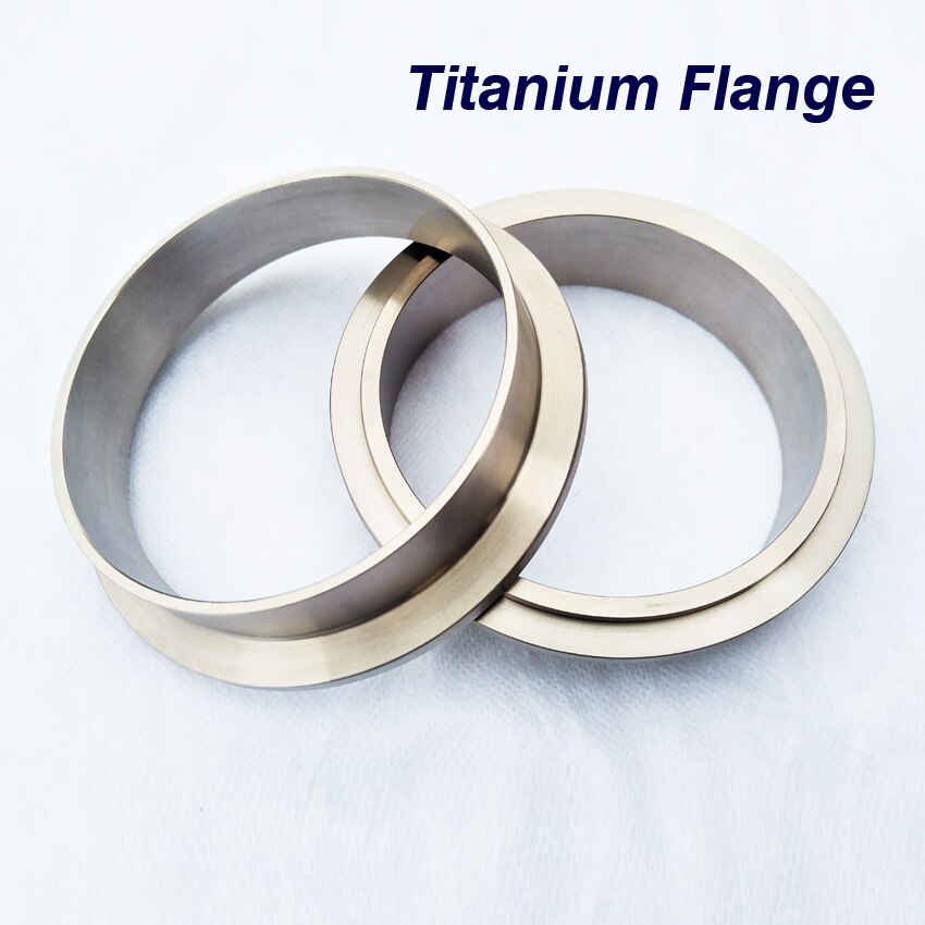 2.0-4.0inch Titanium V-Band clamp Flange Titanium alloy exhaust pipe flange with groove under the pipe