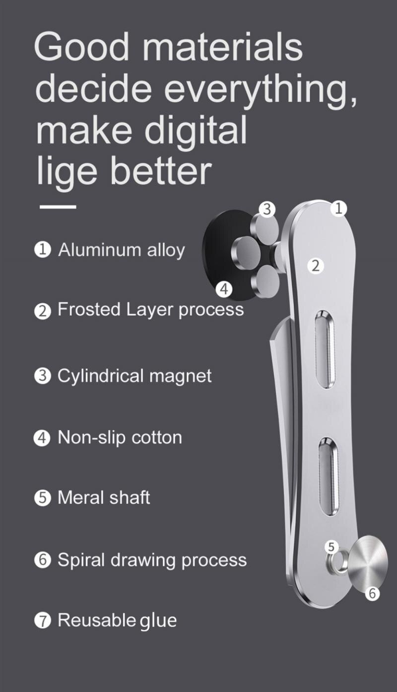 Multi Screen Support Laptop Side Mount Connects Mobile Phone Bracket Monitor Clip Adjustable Phone Stand Holder