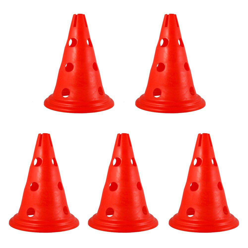 5Stck Zeichen Kegel FußBall Multi-Messgerät Marker Straße Zeichen Straße Block Ausbildung Kegel