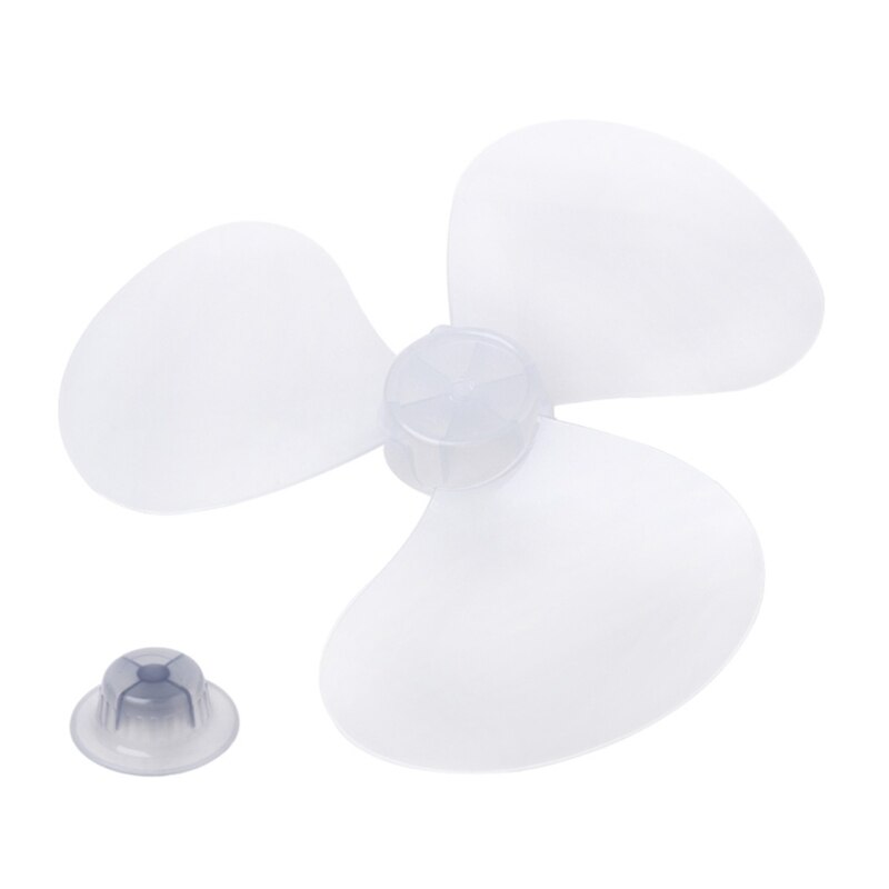 3 Leaves Clear Plastic Fan Blade Replacement for 12 Inch Pedestal Fan Stand Fan Table Fan Accessories 19QE