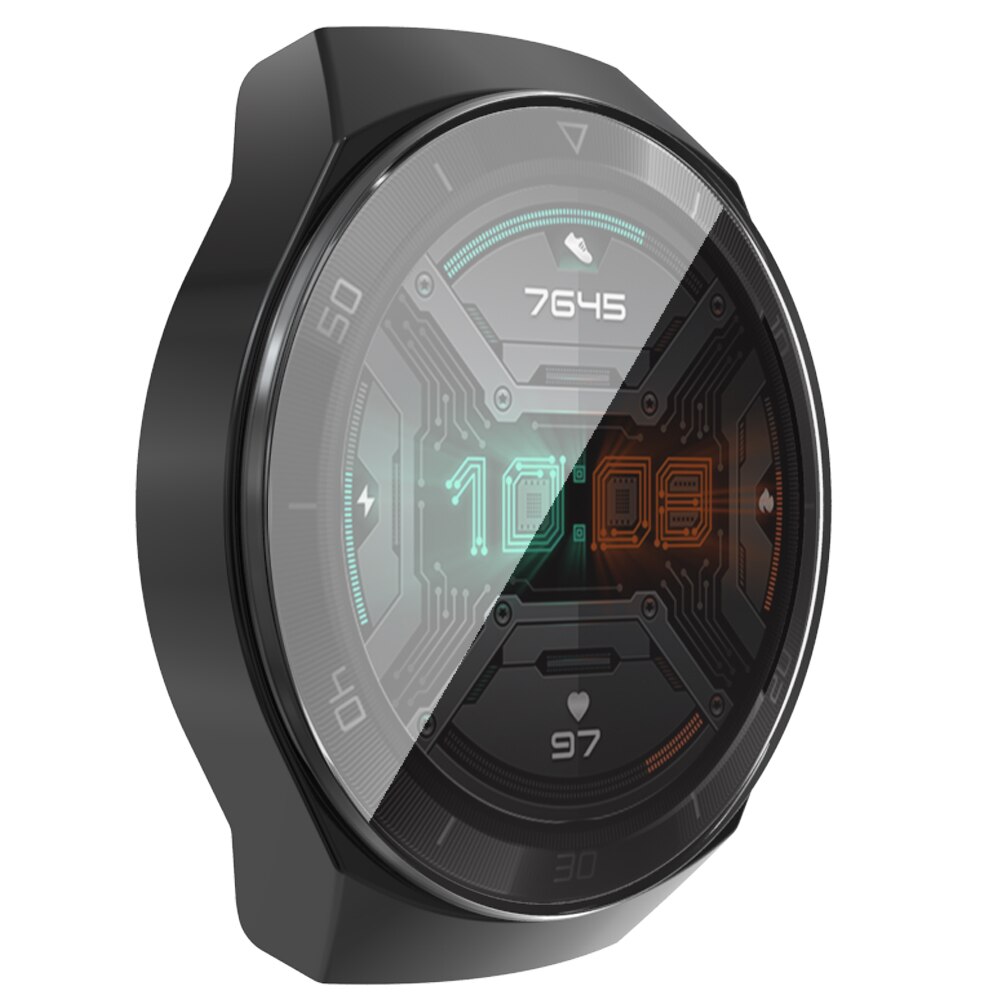 Plating Tpu Horloge Case Volledige Cover Screen Protector Soft Clear Beschermhoes Voor Huawei Horloge Gt 2e Accessoires