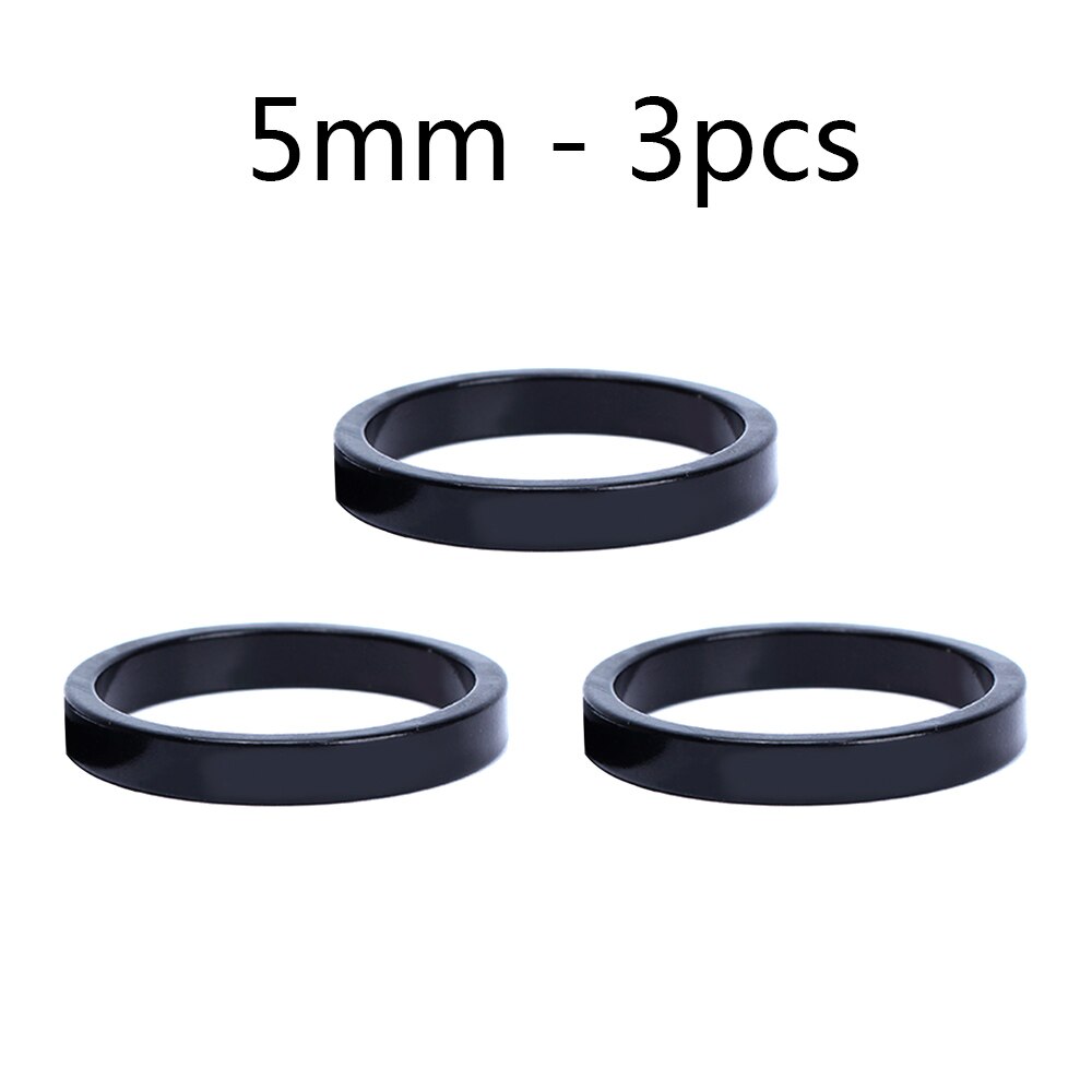 Risico 2/3/5Mm Aanpassing Aluminium Fiets Vork Wasmachine Stem Headset Spacers Verhogen Stuur Ring fietsen Accessoire: 5MM 3PCS