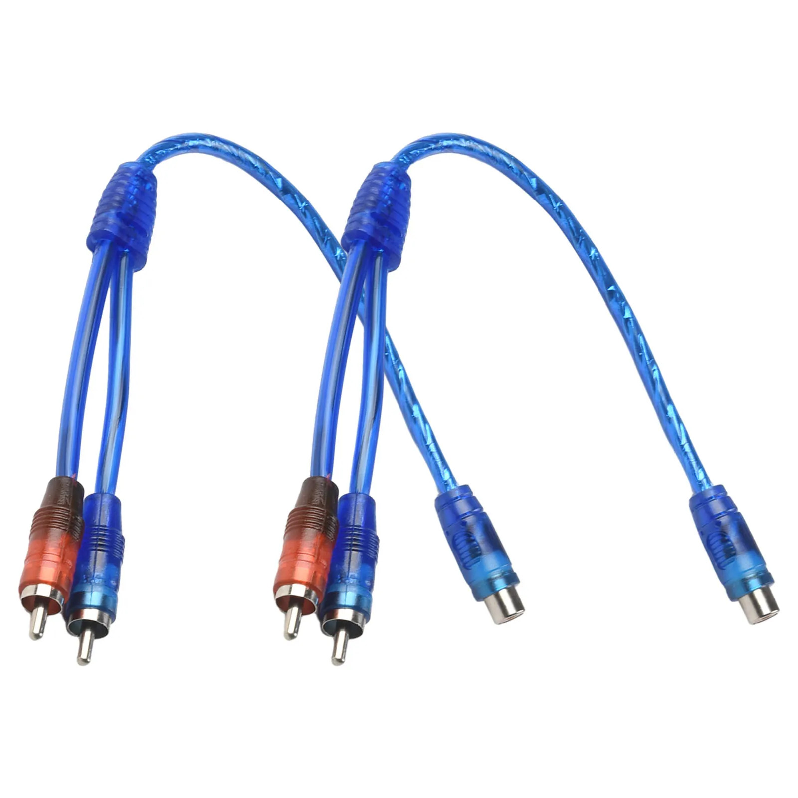 2 Stuks Set Rca Audio Kabel "Y" Splitter Adapter Computer 1 Vrouw Naar 2 Mannetjes Koord 12 Inch kabels Voor Home Audio: Default Title
