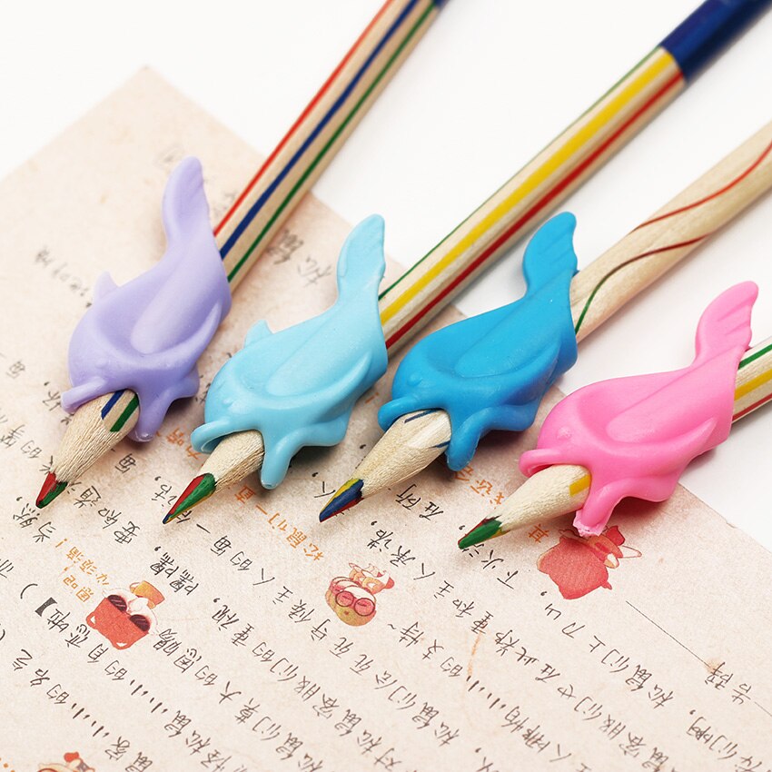20PCS Fish Style Writing Posture Correction Children Pencil Students Hold a Pen Students Stationery Pencil Practise Device