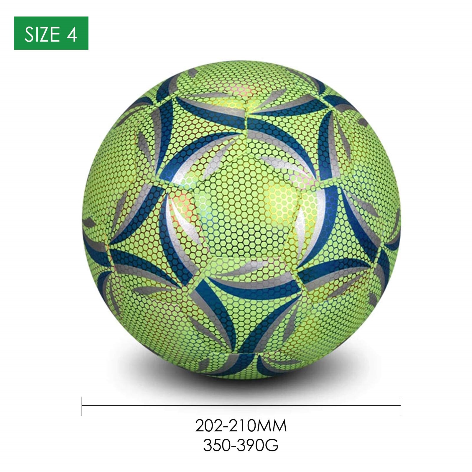 Reflective Football LED Training Soccer For Child Adults Ball